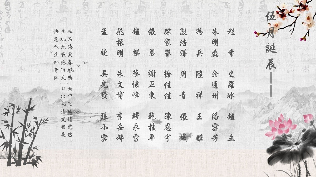 【生日祝?！抗ё?5月生日的員工生日快樂(lè)！